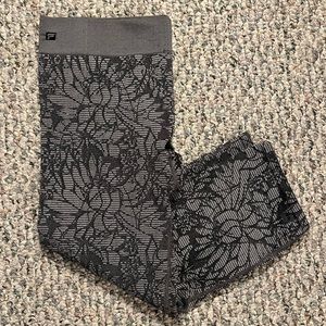 Fabletics grey floral leggings